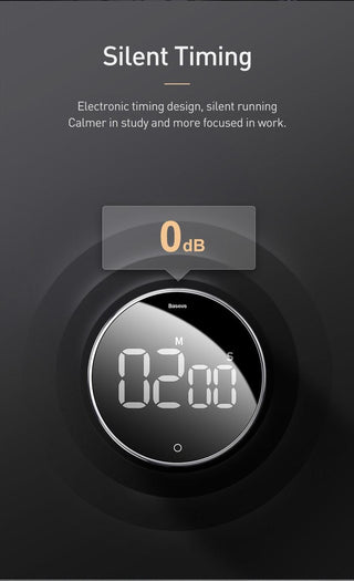 LED Magnetic Digital Timer For Kitchen Cooking Countdown Alarm Clock Digital Kitchen Timer, Large Magnetic LED Countdown Timer with Constant Light Function for classrooms 3-Level Volume Quiet Egg Timer for Children  Electronic Cooking Countdown Timer Stevvex