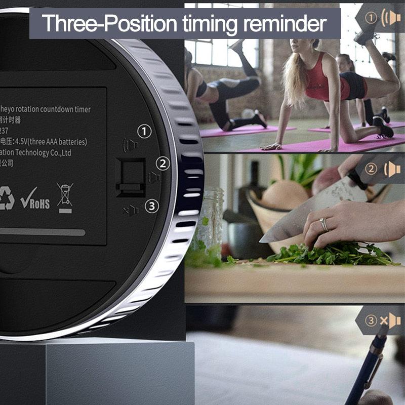 LED Magnetic Digital Timer For Kitchen Cooking Countdown Alarm Clock Digital Kitchen Timer, Large Magnetic LED Countdown Timer with Constant Light Function for classrooms 3-Level Volume Quiet Egg Timer for Children  Electronic Cooking Countdown Timer Stevvex