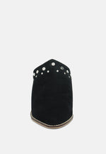 Leslie Stacked Heel Mules