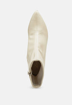 Leylah Mid Heel Stiletto Ankle Boots