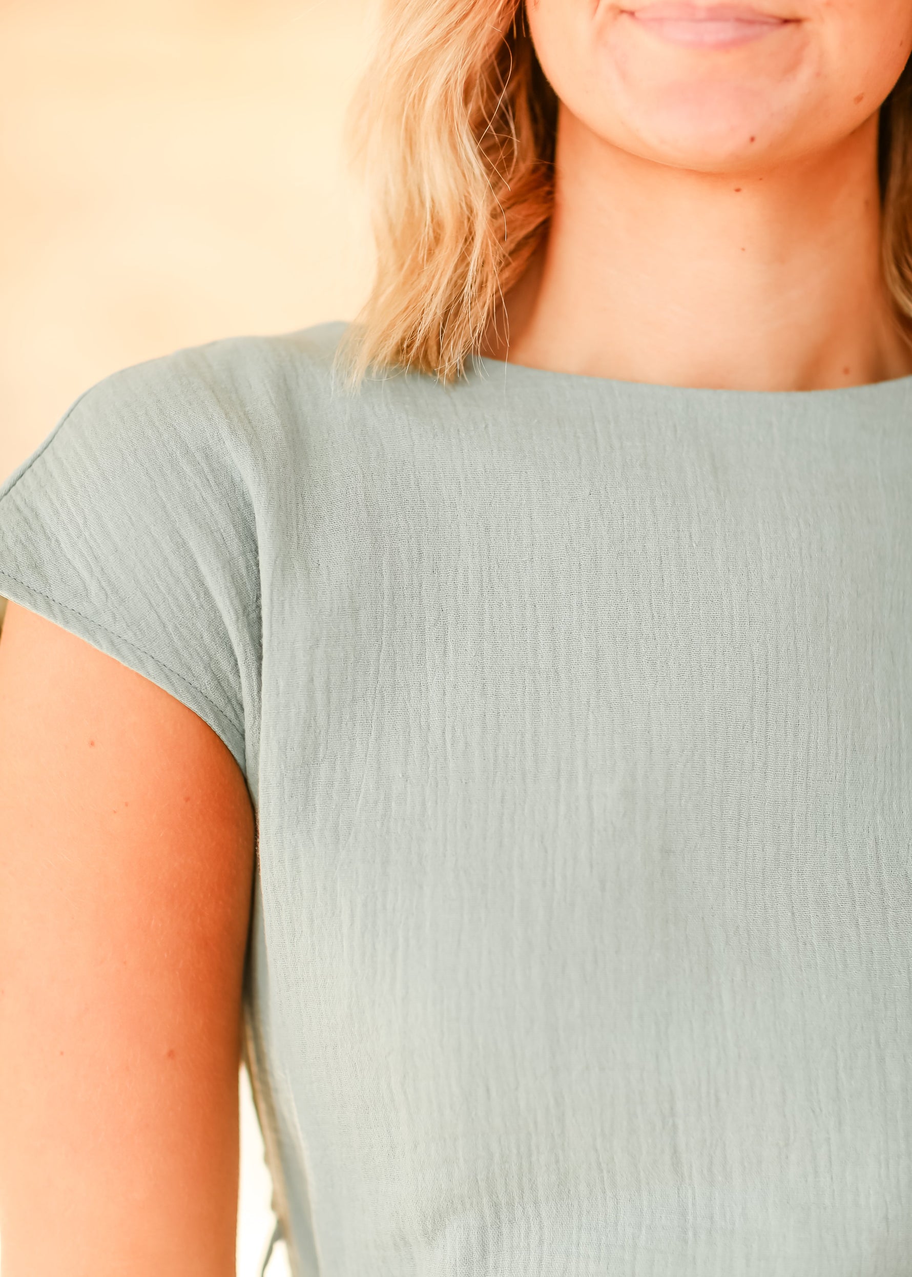 Lily Gauze Belted Midi Dress - Glamourous Grace