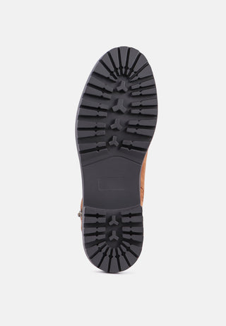 lina wide fit lace-up boots with side zipper