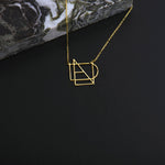 Linda Name Logo Necklace - 14K Gold