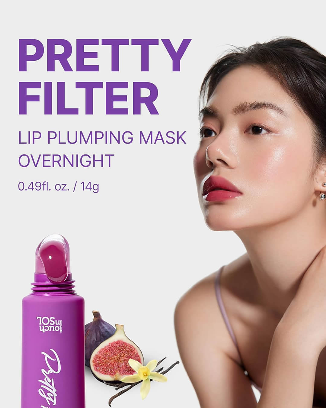 Pretty Filter Lip Plumping Gloss Mask Tube Night (14 ml) - By Baano