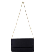 Avery Clutch - Black - XL Gold Charms