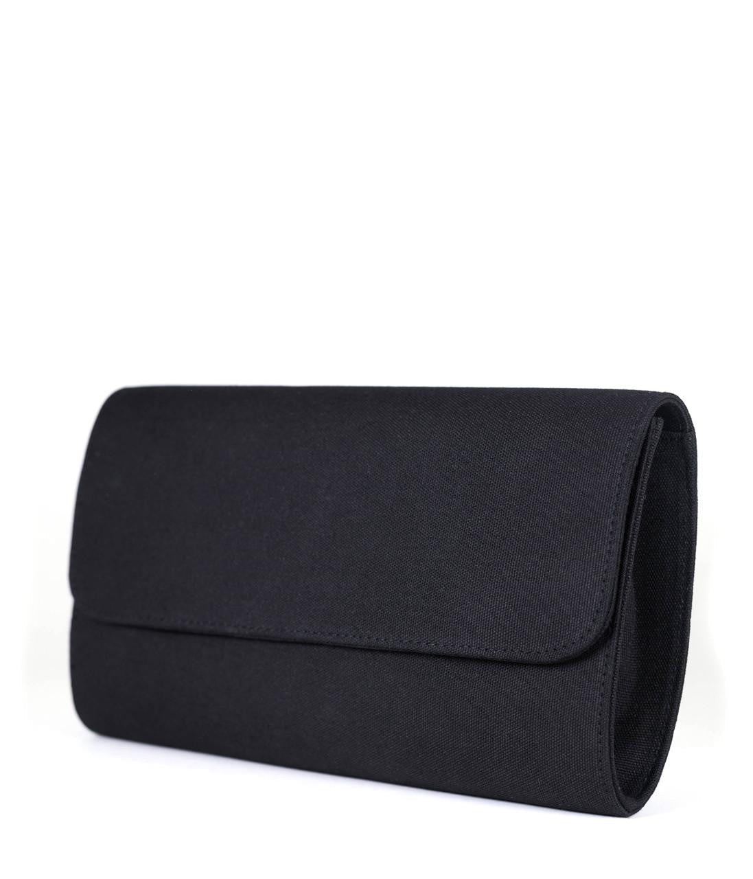 Avery Clutch - Black - XL Gold Charms