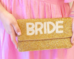 Bride Gold and Pearl - Beaded Clutch