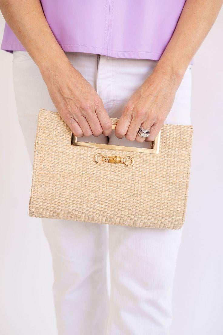 Chloe Clutch -  Bamboo Toggle