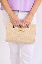 Chloe Clutch -  Bamboo Toggle