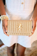 Ruby  - Gold Fabric - Charms