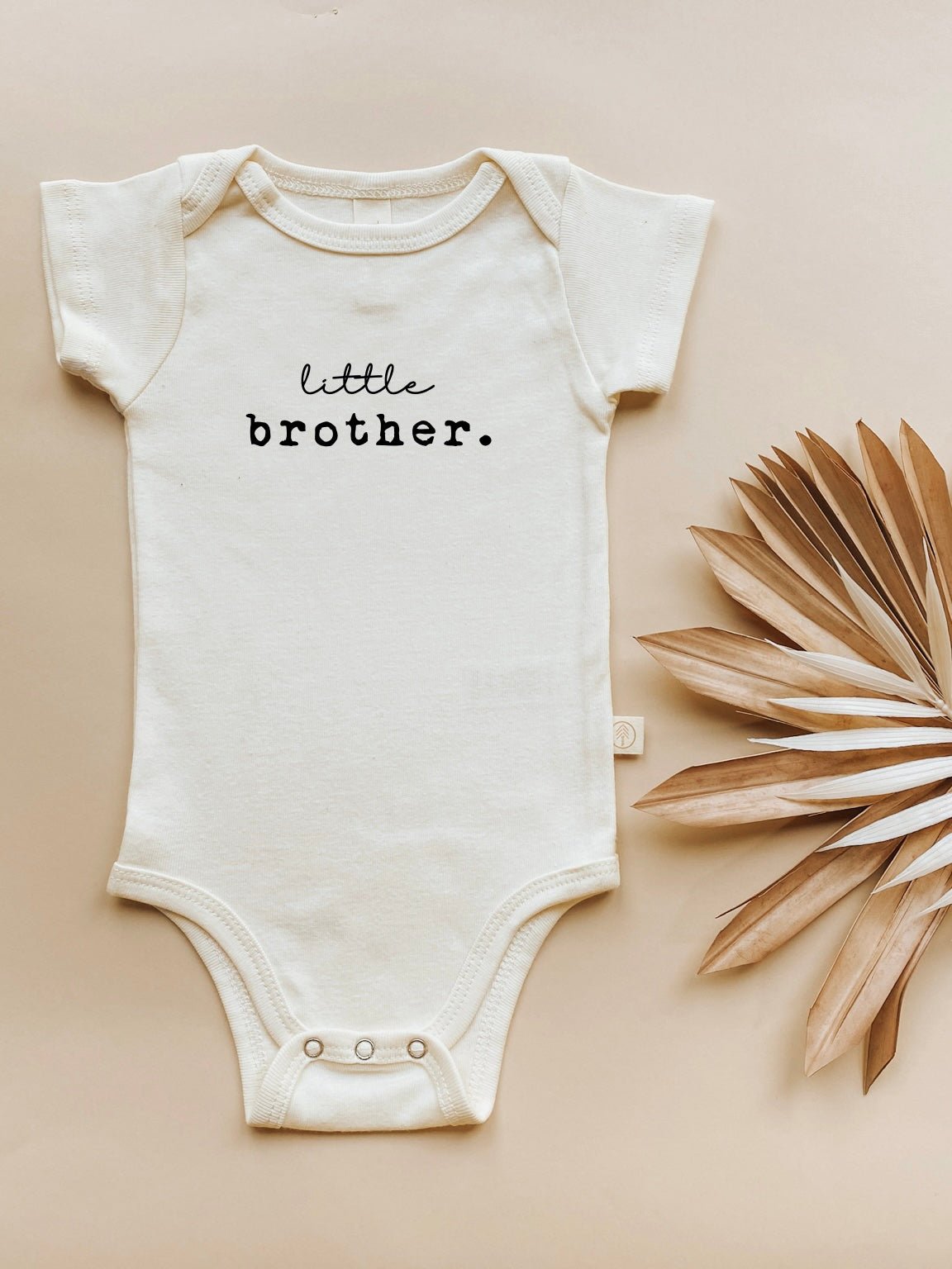 Little Brother Organic Cotton Short Sleeve Baby Bodysuit - By Baano