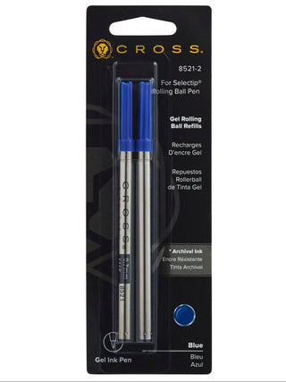 Selectip® Gel Rollerball Pen Refill - Blue - Medium - Dual Pack - By Baano