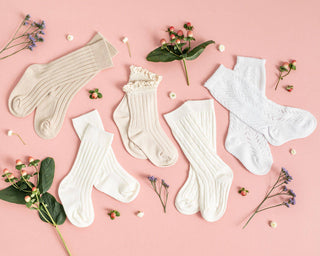 LLB Crochet Knee High Socks (2 pairs in each order) - Glamourous Grace