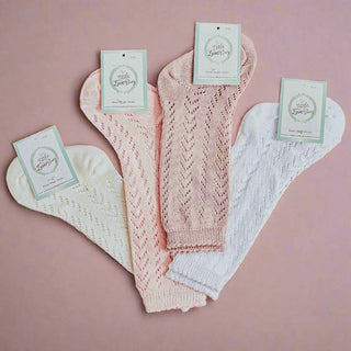 LLB Crochet Knee High Socks (2 pairs in each order) - Glamourous Grace