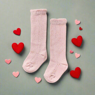LLB Eyelet Knee High Socks (2 pairs in each order) - Glamourous Grace
