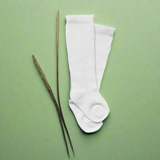 LLB Eyelet Knee High Socks (2 pairs in each order) - Glamourous Grace