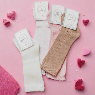 LLB Eyelet Knee High Socks (2 pairs in each order) - Glamourous Grace