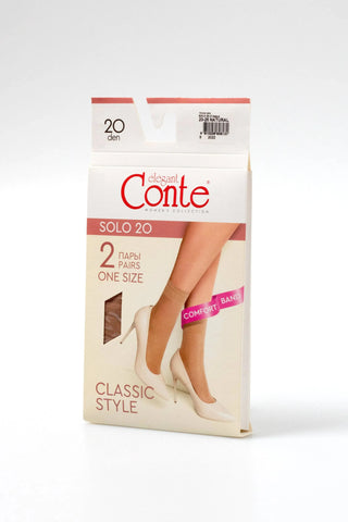 Socks Conte Solo 20 Den (2 pairs) - By Baano