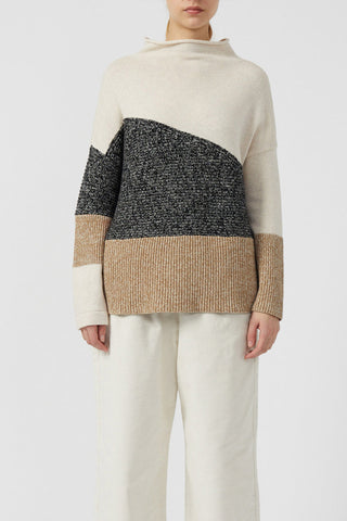 Lotty Color Block Sweater - By Baano
