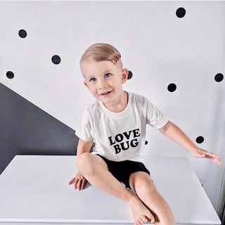 Love Bug Organic Kids Graphic T-Shirt Short Sleeve