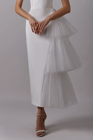 Love You Always Strapless Bustier Midi Dress - By Baano