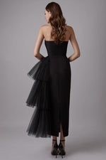 Love You Always Strapless Bustier Midi Dress - By Baano
