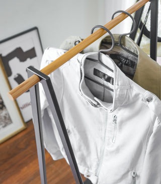 Coat Rack with Shelf (55" H)  - Steel - By Baano