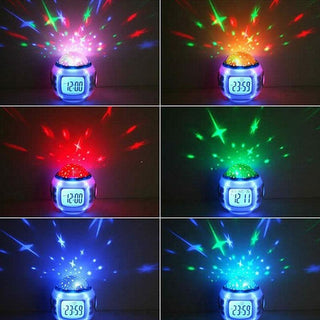 Luminous Alarm Clock Multifunctional White Screen Color Changing Bedroom Night Light Touch Control Bedside Lamp Dimmable Multi-Color Changing Gift Ideas Colorful Decompression Digital Accessories Stevvex