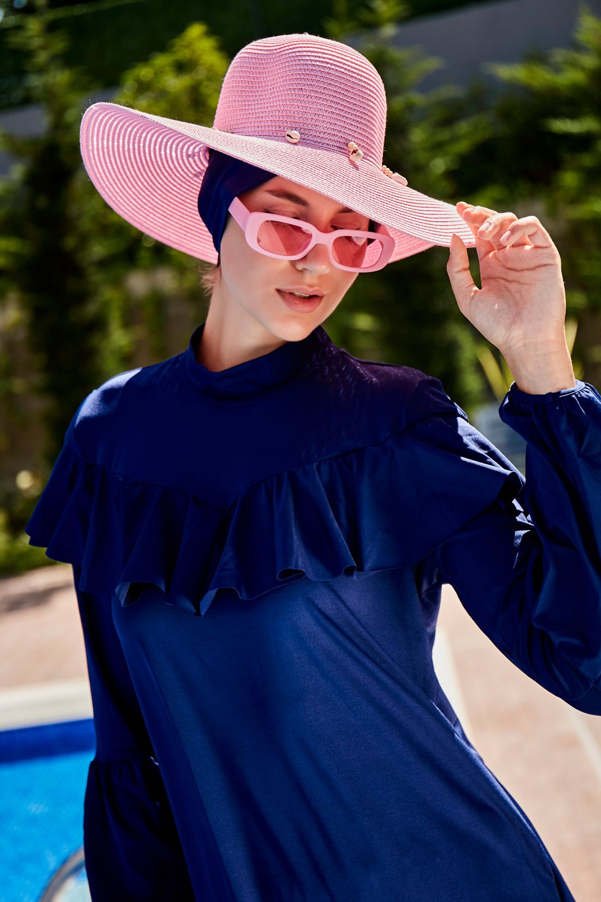 Lycra Navy Burkini Modest Swimwear M2012 - By Baano