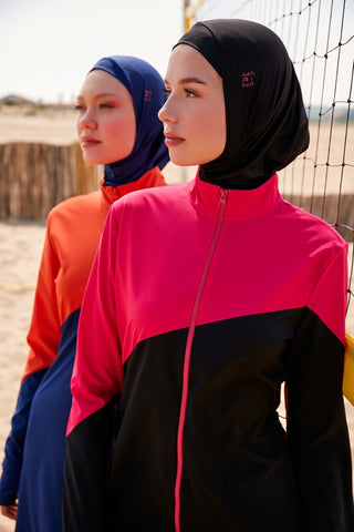 Woven Black Burkini Modest Swimwear M2316-1 - By Baano