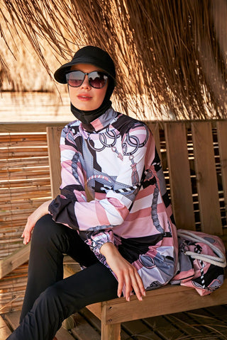 Lycra Black Burkini Modest Swimwear M2315-1 - By Baano