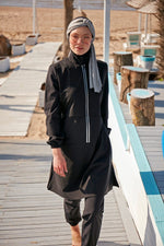 Woven Black Burkini Modest Swimwear M2314 Marina Modest