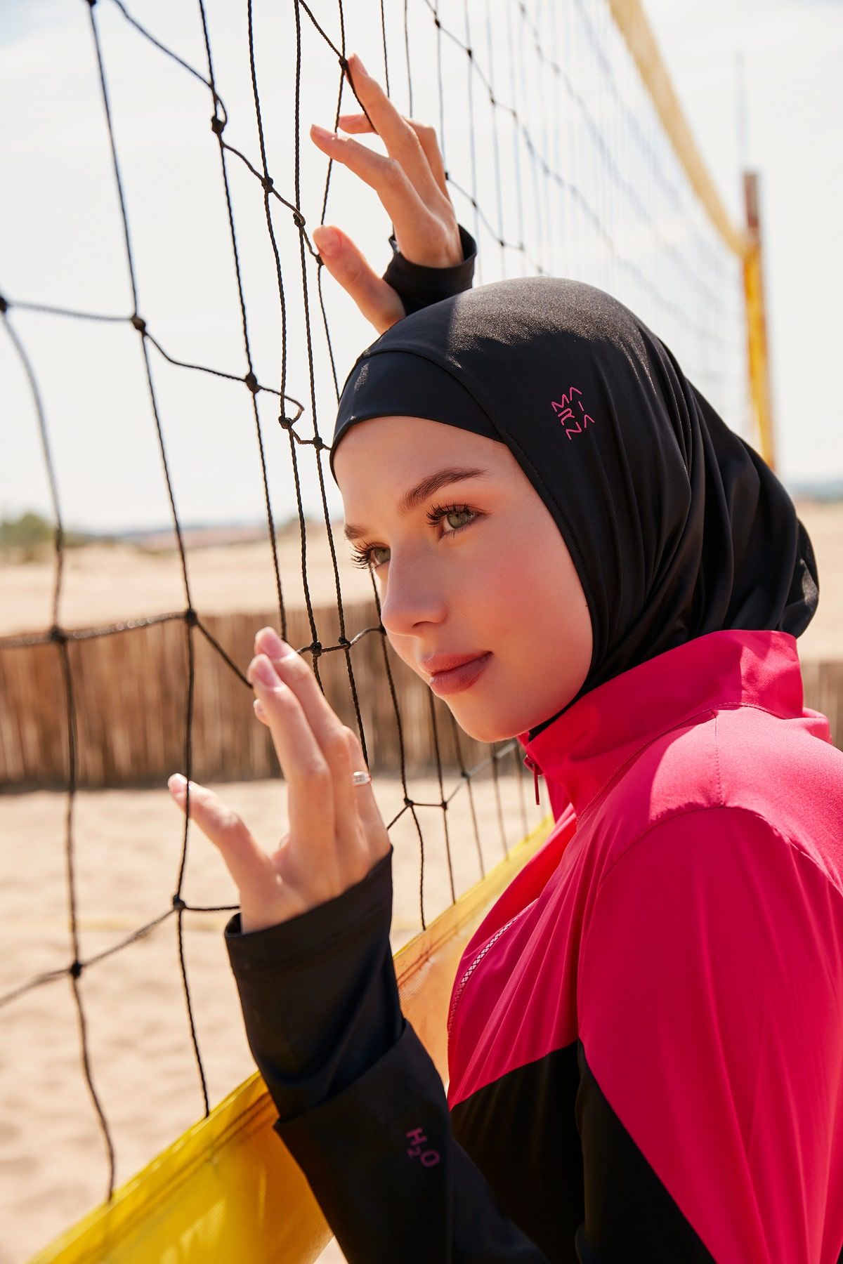 Woven Black Burkini Modest Swimwear M2316-1 Marina Modest