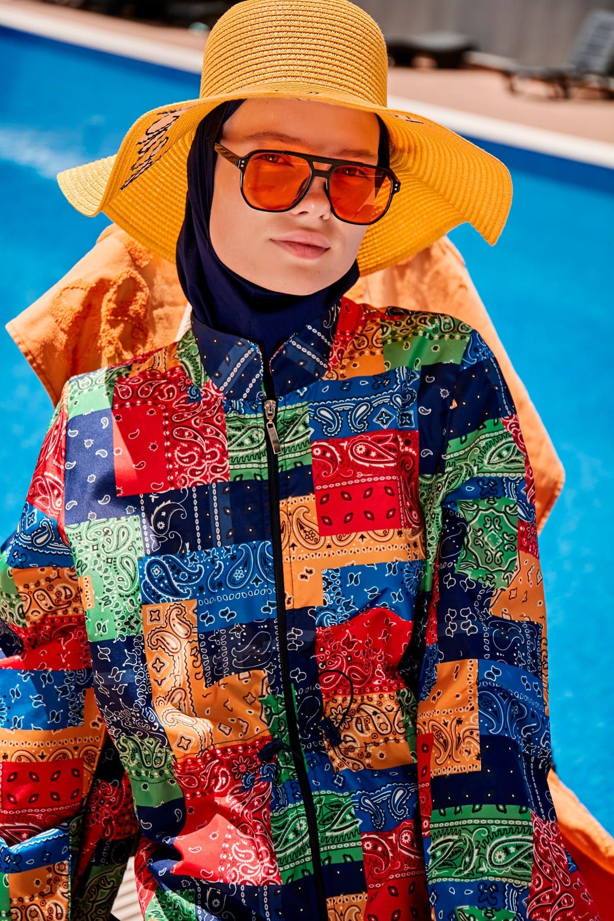 Woven Navy Burkini Modest Swimwear R2319 Marina Modest