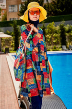 Woven Navy Burkini Modest Swimwear R2319 Marina Modest