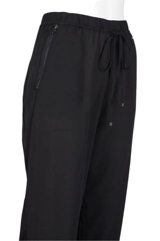 Tahari Mid waist Elastic Tie Waist Polyester Pants - By Baano