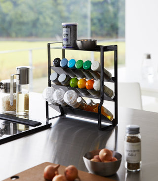 Four-Tier Slim Spice Rack - Steel - By Baano