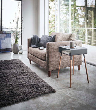 Storage Table - Tall (23" H)  - Steel + Wood - By Baano