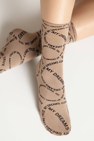 Dense Socks Conte Fantasy - Knitted "My dreams" Design - By Baano