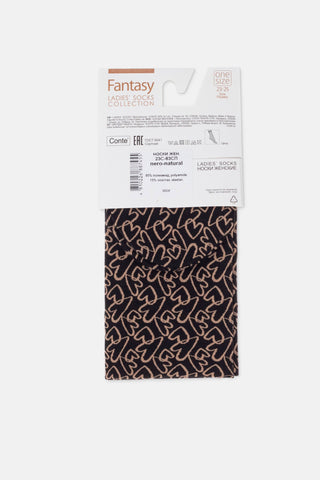 Dense Socks Conte Fantasy - "Love" Designs - By Baano