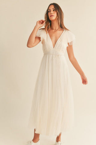 Debra Tulle Midi Dress