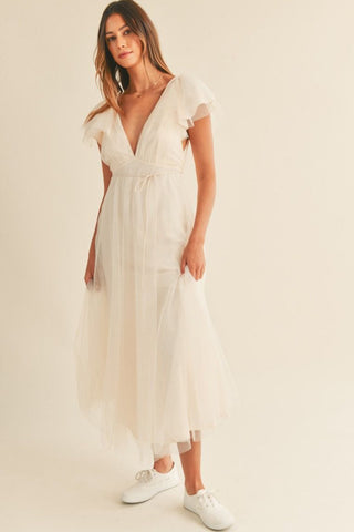 Debra Tulle Midi Dress