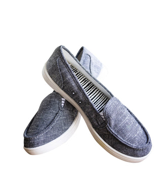 Mackerel Sneaker in Charcoal Naughty Monkey