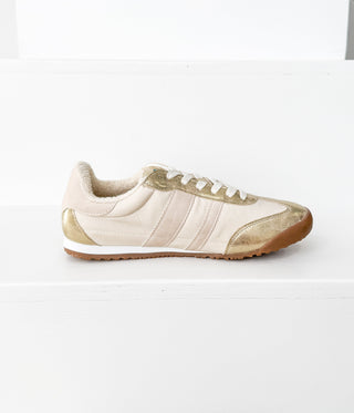 Madrid Sneaker in Beige/Gold