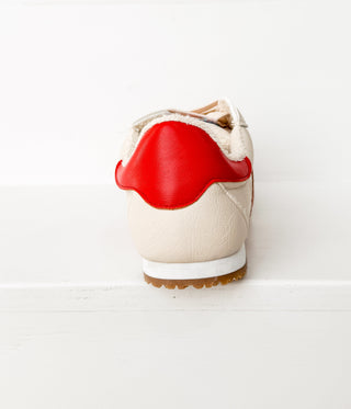Madrid Sneaker in Beige/Red