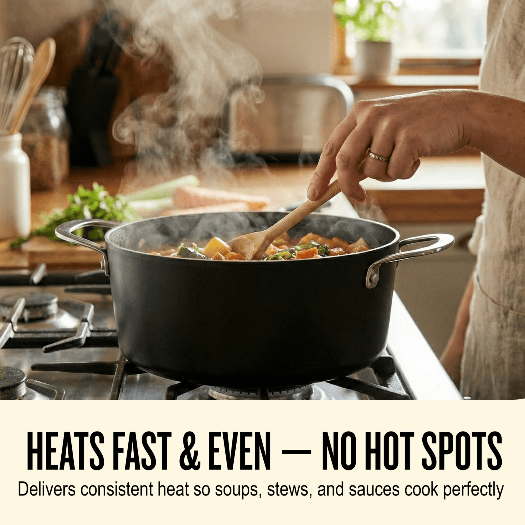 Maestro Stock Pot with Lid — 4.5-QT.