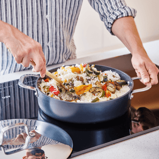 Maestro 3.5 Qt. Nonstick Sauté Pan with Lid - By Baano