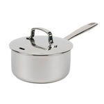 Maestro Stainless Steel Saucepan with Lid - 1.7 Qt. - By Baano