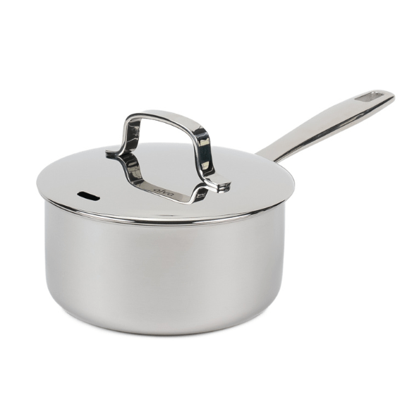 Maestro Stainless Steel Saucepan with Lid - 1.7 Qt. - By Baano