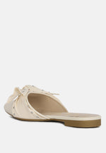 Makeover Studded Bow Flat Mules